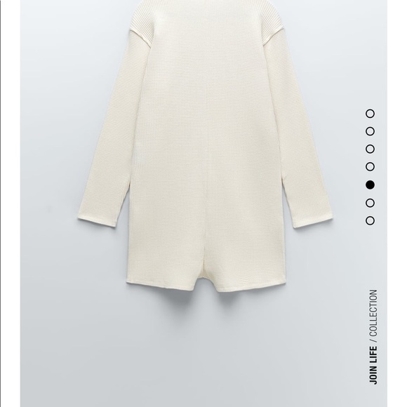 ZARA WAFFLE KNIT ROMPER - Picture 3 of 4